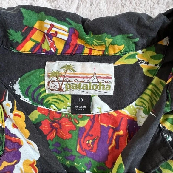 Patagonia Pataloha | Vintage Hawaiian Shirt Aloha Shirt Women's Hale'iwa Size 10 - Picture 3 of 7